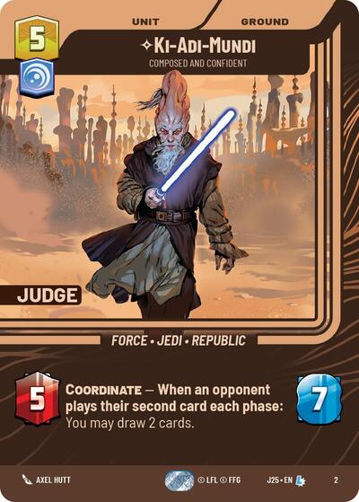 Ki-Adi-Mundi - Composed and Confident  - Foil