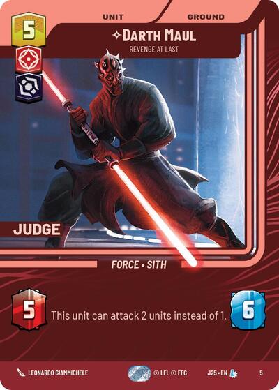 Darth Maul - Revenge At Last  - Foil