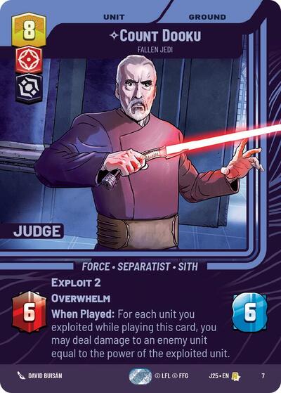 Count Dooku - Fallen Jedi  - Foil