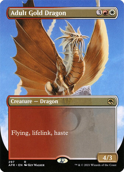Adult Gold Dragon - Borderless - Full Art - Inverted