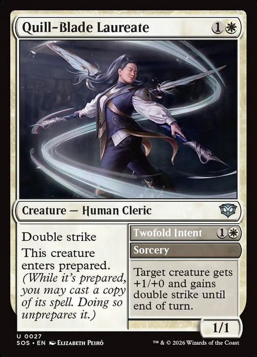 Quill-Blade Laureate // Twofold Intent (Foil)