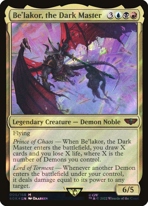 Be'lakor, the Dark Master - Legendary - Surge Foil (Foil)
