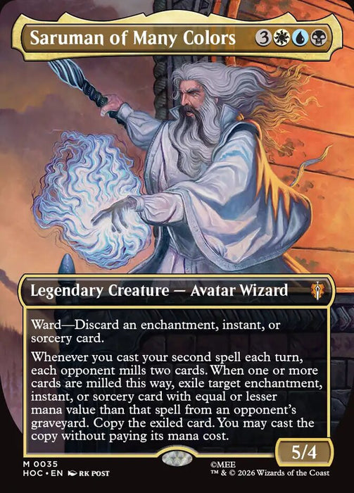 Saruman of Many Colors - Borderless