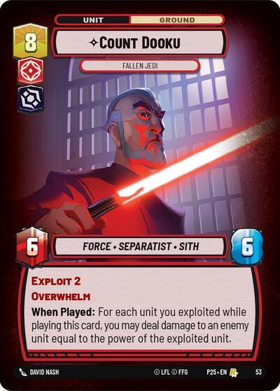 Count Dooku - Fallen Jedi  - Foil
