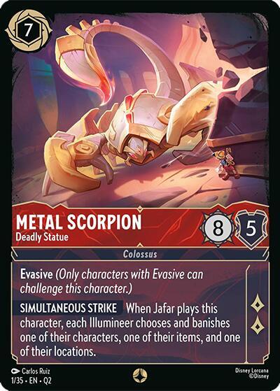 Metal Scorpion - Deadly Statue - Foil