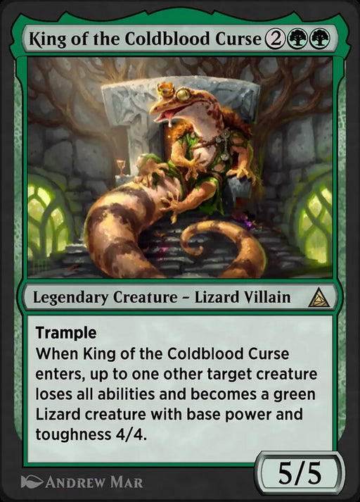 King of the Coldblood Curse - Lizard, Connors's Curse - Legendary