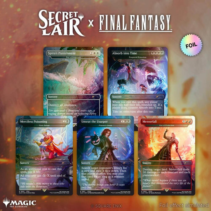 Secret Lair Drop: Secret Lair x Final Fantasy : Game Over - Rainbow Foil Edition