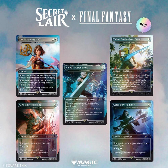 Secret Lair Drop: Secret Lair x Final Fantasy : Weapons - Rainbow Foil Edition