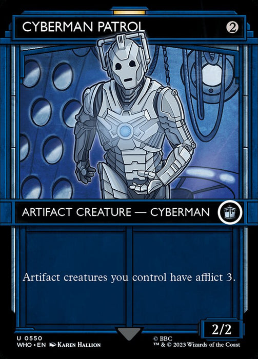 Cyberman Patrol - Borderless - Inverted - Showcase