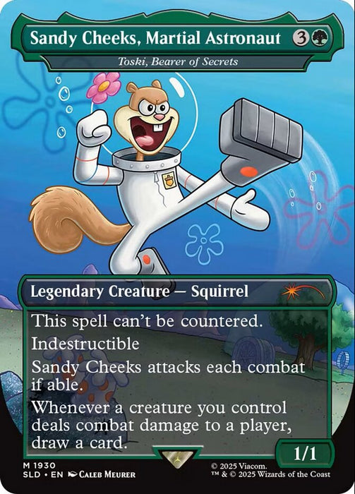 Sandy Cheeks, Martial Astronaut - Toski, Bearer of Secrets - Borderless - Full Art - Legendary (Foil)