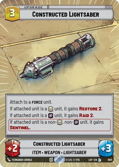 Constructed Lightsaber (Hyperspace) - Foil