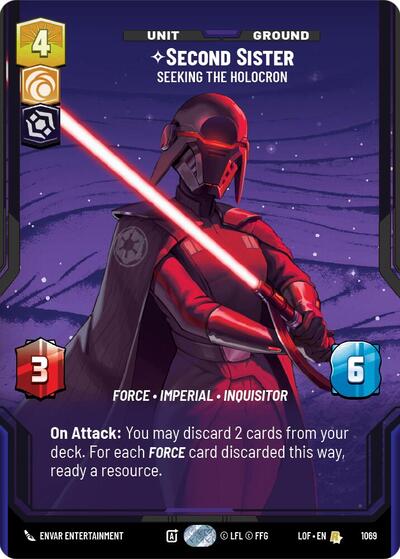 Second Sister - Seeking the Holocron  (Prestige) - Foil