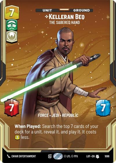Kelleran Beq - The Sabered Hand  (Prestige) - Foil