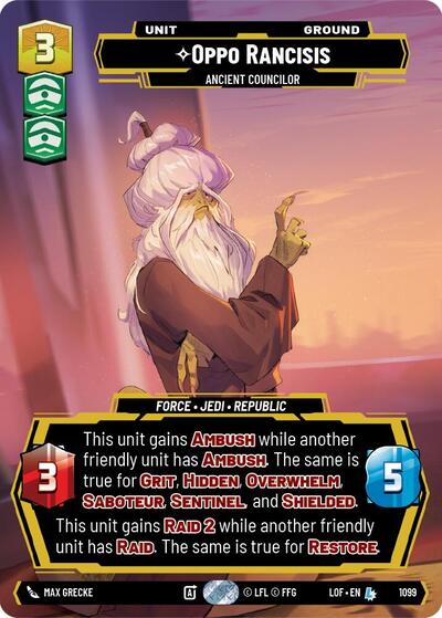 Oppo Rancisis - Ancient Councilor  (Prestige) - Foil