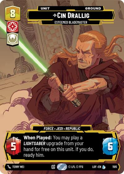 Cin Drallig - Esteemed Blademaster  (Prestige) - Foil