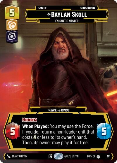 Baylan Skoll - Enigmatic Master (Prestige) - Foil