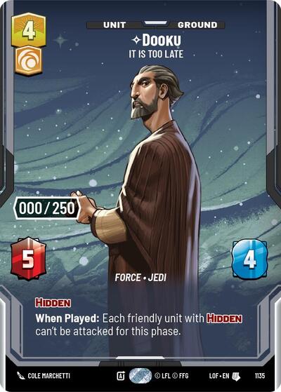 Dooku - It Is Too Late  (Serialized)