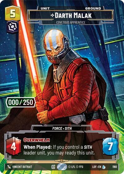 Darth Malak - Covetous Apprentice  (Serialized)