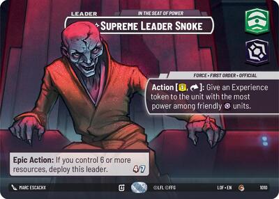 Supreme Leader Snoke - In the Seat of Power  (Showcase)