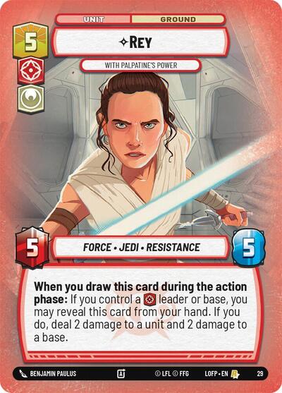 Rey - With Palpatine's Power - Foil