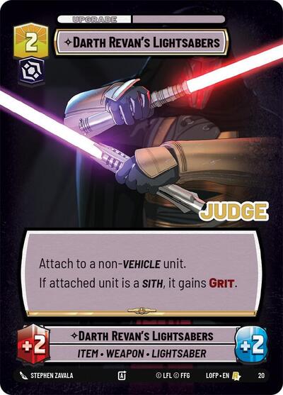Darth Revan's Lightsabers