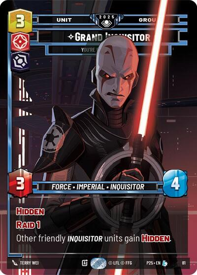 Grand Inquisitor - You're Right to Be Afraid - Foil