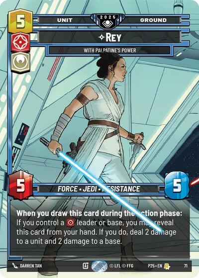 Rey - With Palpatine's Power (71) - Foil
