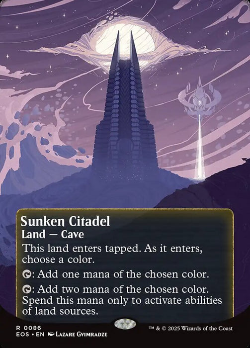 Sunken Citadel - Borderless - Full Art - Inverted