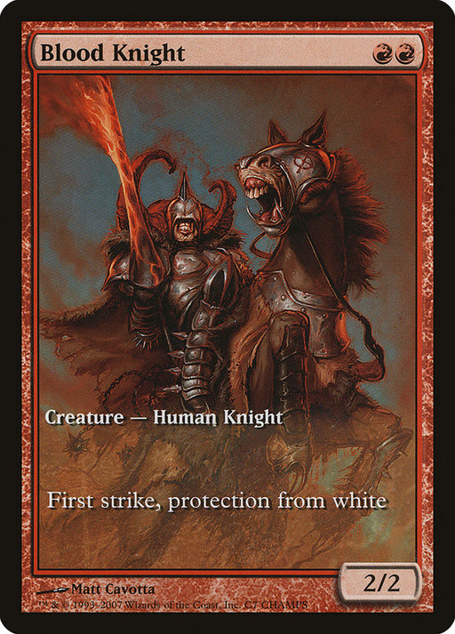 Blood Knight - Full Art - Inverted