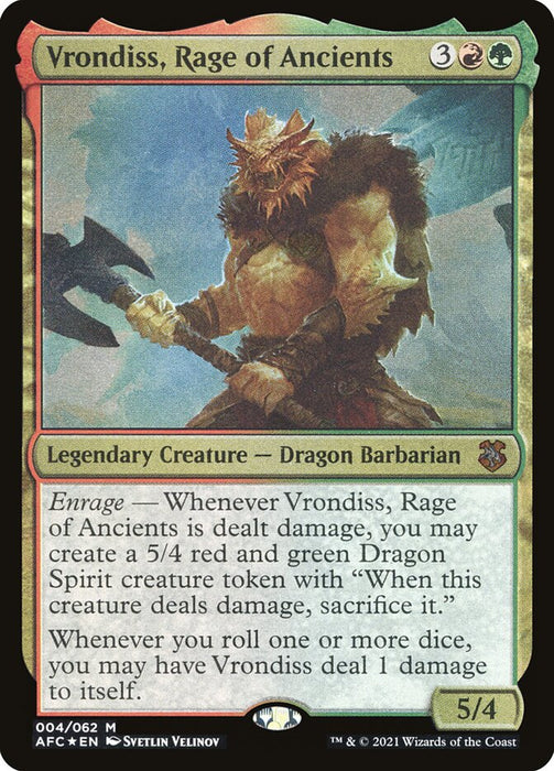 Vrondiss, Rage of Ancients - Legendary - Etched (Foil)