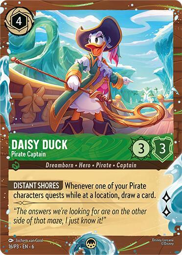 Daisy Duck - Pirate Captain (Disney Cruise Promo) - Foil