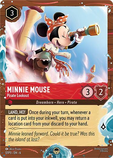 Minnie Mouse - Pirate Lookout (Disney Cruise Promo) - Foil