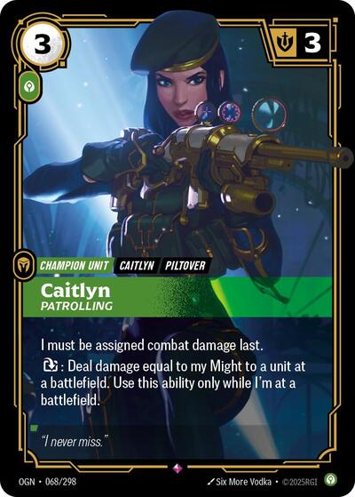 Caitlyn - Patrolling - Foil