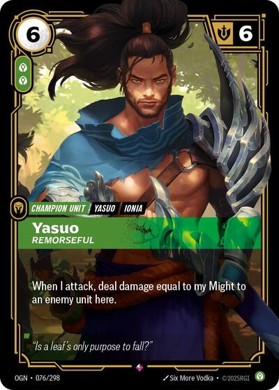 Yasuo - Remorseful - Foil