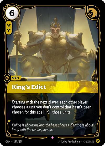 King's Edict - Foil