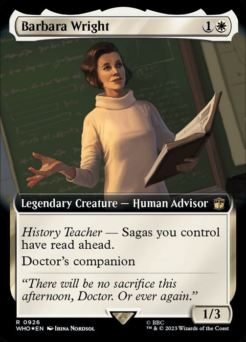 Barbara Wright - Extended Art - Legendary - Surge Foil (Foil)