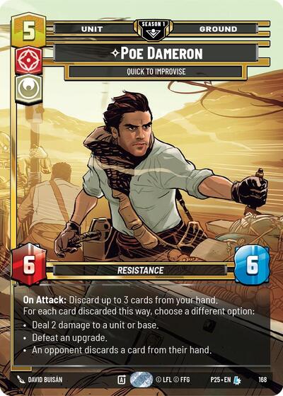 Poe Dameron - Quick to Improvise (168) - Foil