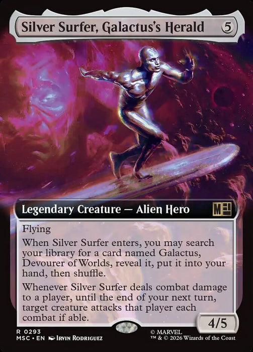 Silver Surfer, Galactus's Herald - Extended Art - Legendary