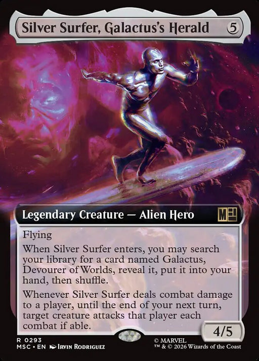 Silver Surfer, Galactus's Herald - Extended Art - Legendary