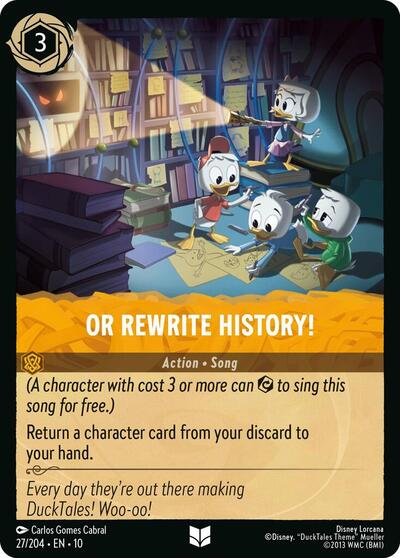 Or Rewrite History! - Foil