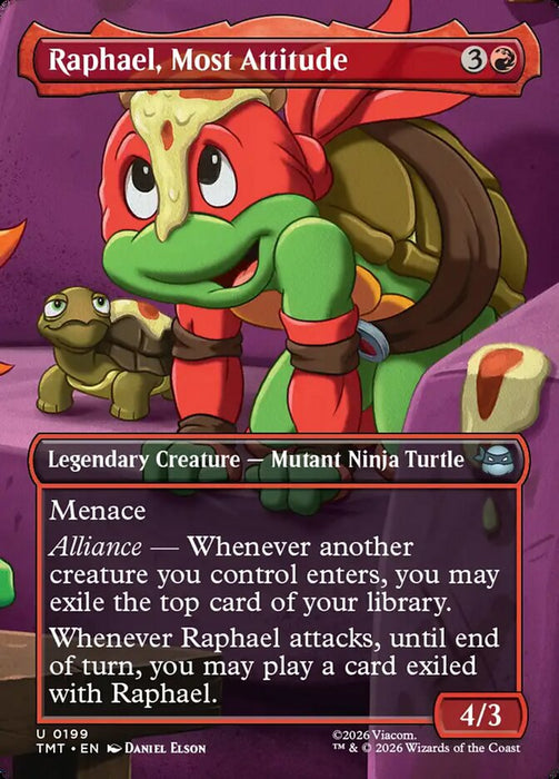 Raphael, Most Attitude - Borderless - Full Art - Inverted - Legendary