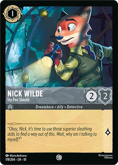 Nick Wilde - Sly Fox Sleuth - Foil