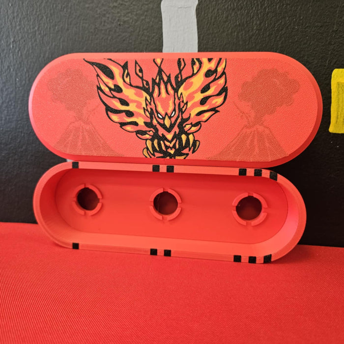 🌀 BEYBLADE X, DECK CASE,  Soar Phoenix (rounded)  – Awesome Essentials