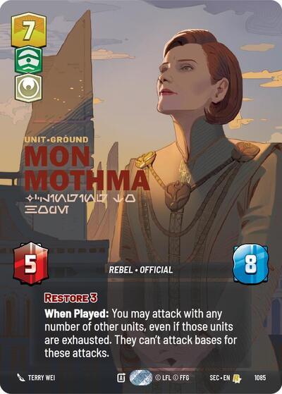 Mon Mothma - Clinging to Hope  (Prestige) - Foil