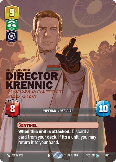 Director Krennic - I Lose Nothing But Time  (Prestige) - Foil
