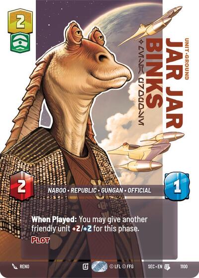 Jar Jar Binks - Mesa Propose  (Prestige) - Foil
