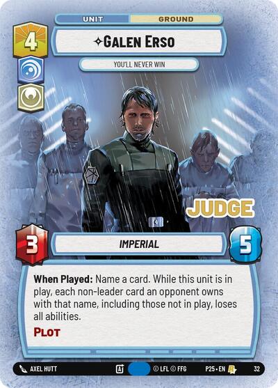 Galen Erso - You'll Never Win - Foil