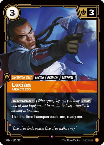 Lucian - Merciless - Foil