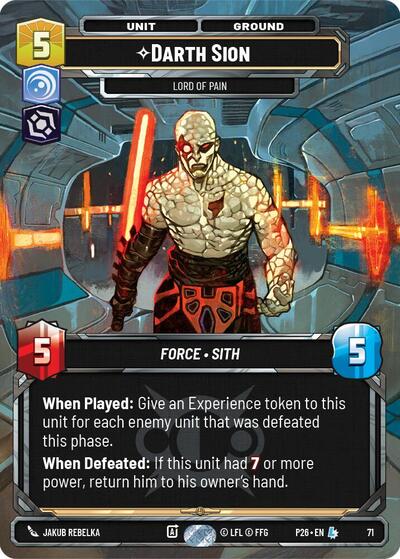 Darth Sion - Lord of Pain (71) - Foil