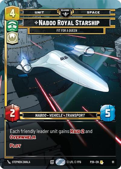Naboo Royal Starship - Fit For A Queen (91) - Foil